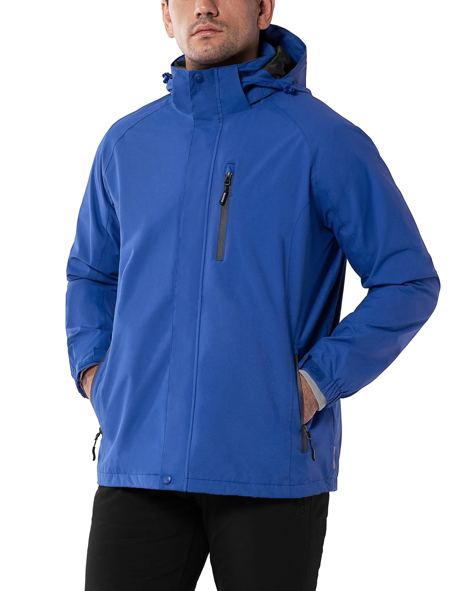 5000 Index 5000 Level Breathable Men's 3 in 1 Ski Jakcets with Fleece Jackets and 8 Multi Pockets