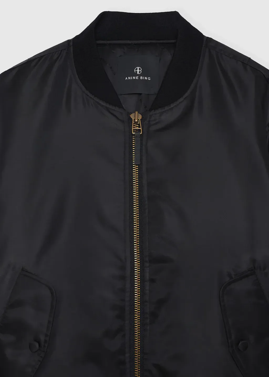 Anine Bing Leon Bomber Jacket in Black