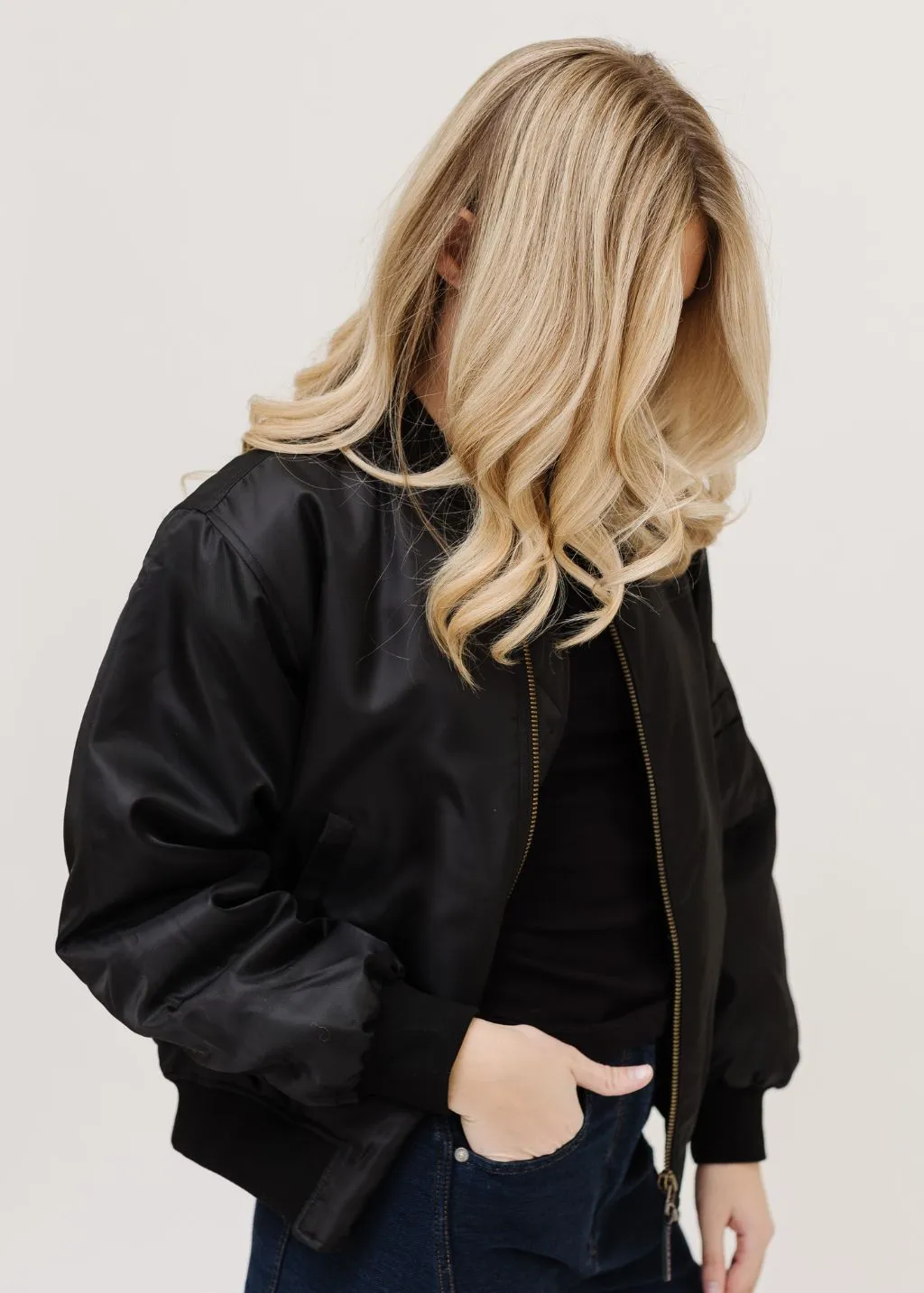 Anine Bing Leon Bomber Jacket in Black