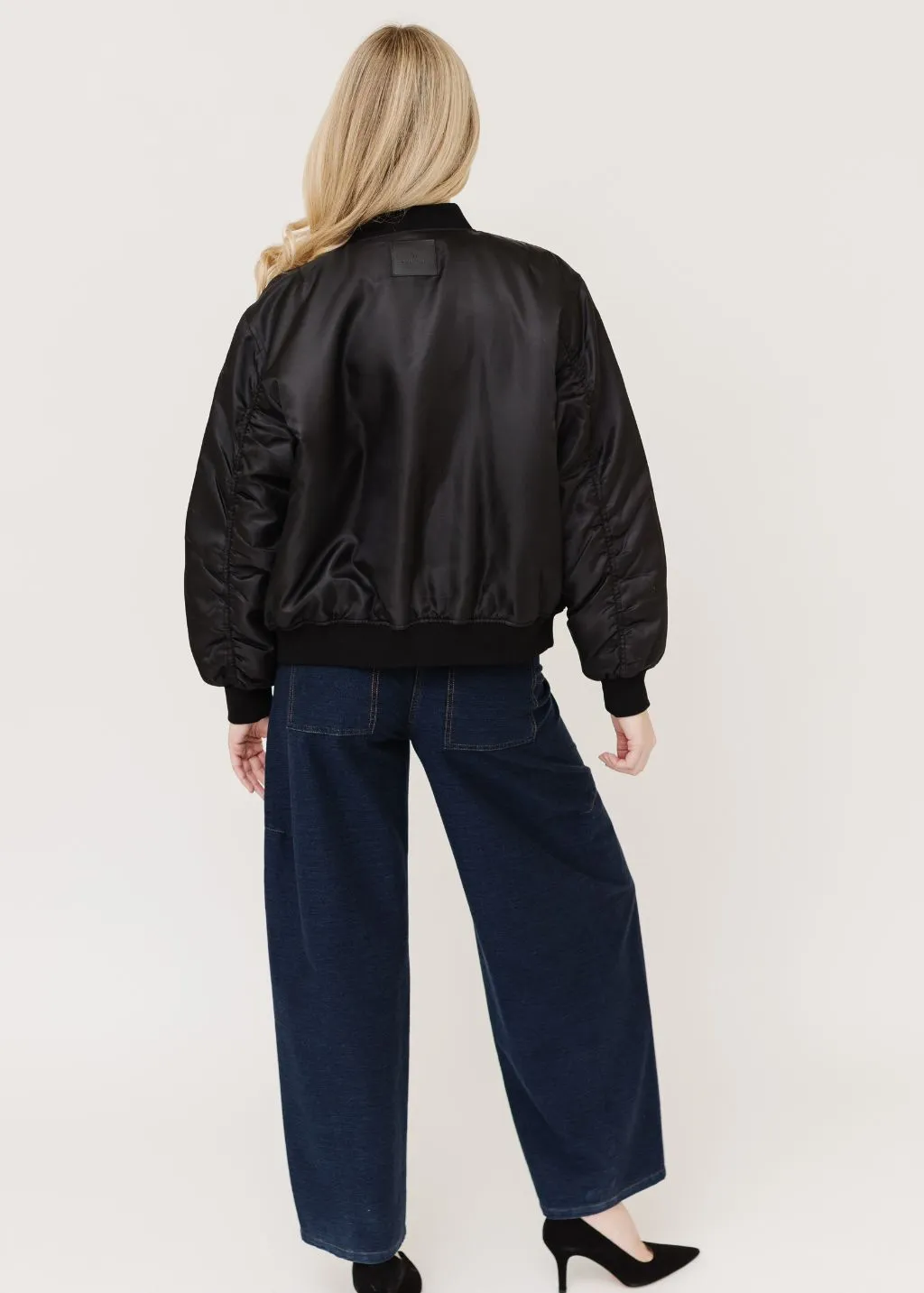 Anine Bing Leon Bomber Jacket in Black