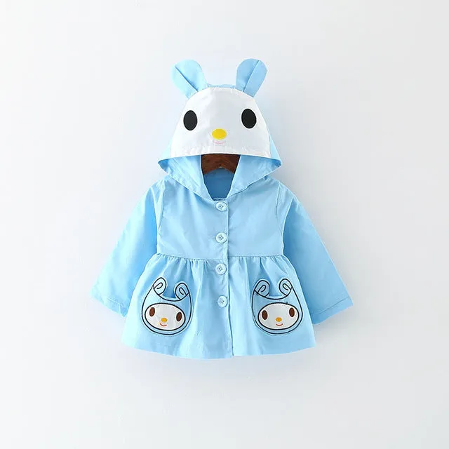 Baby Girls Coats 2019 New autumn Three rabbits cute