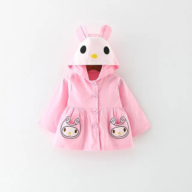 Baby Girls Coats 2019 New autumn Three rabbits cute