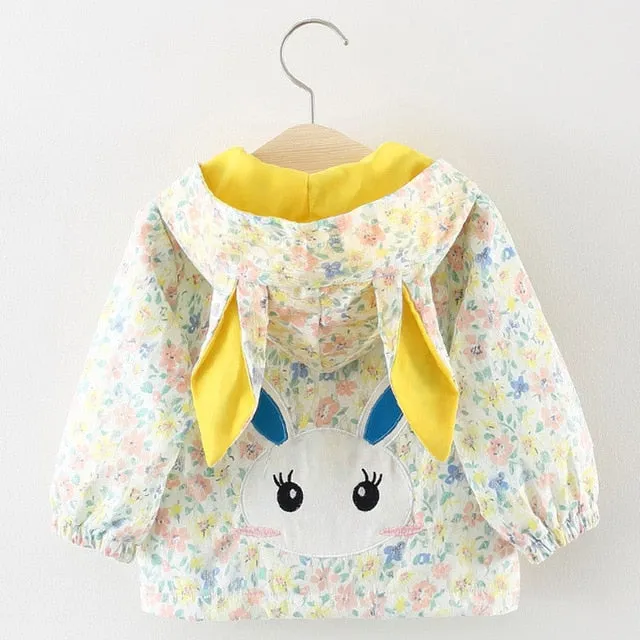 Baby Girls Coats 2019 New autumn Three rabbits cute