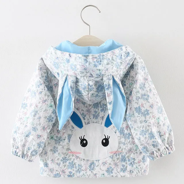 Baby Girls Coats 2019 New autumn Three rabbits cute