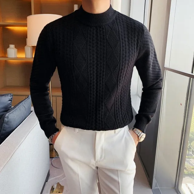 British Style Fashion Casual Knitted Sweater