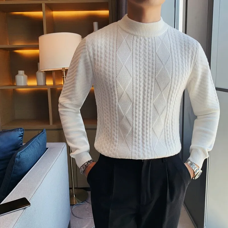 British Style Fashion Casual Knitted Sweater