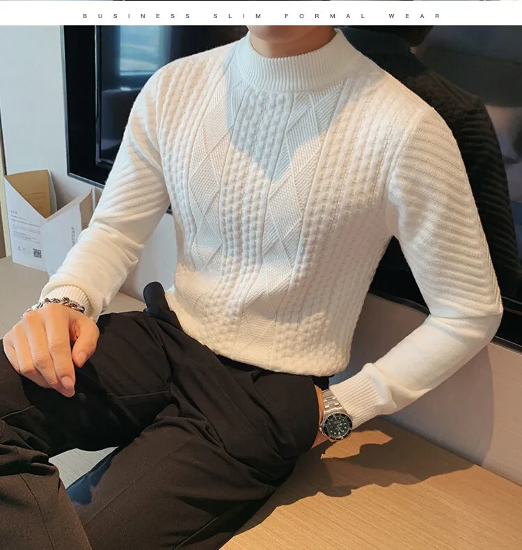 British Style Fashion Casual Knitted Sweater