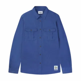 Butter Goods Washed Pocket L/S Shirt (Work Blue)