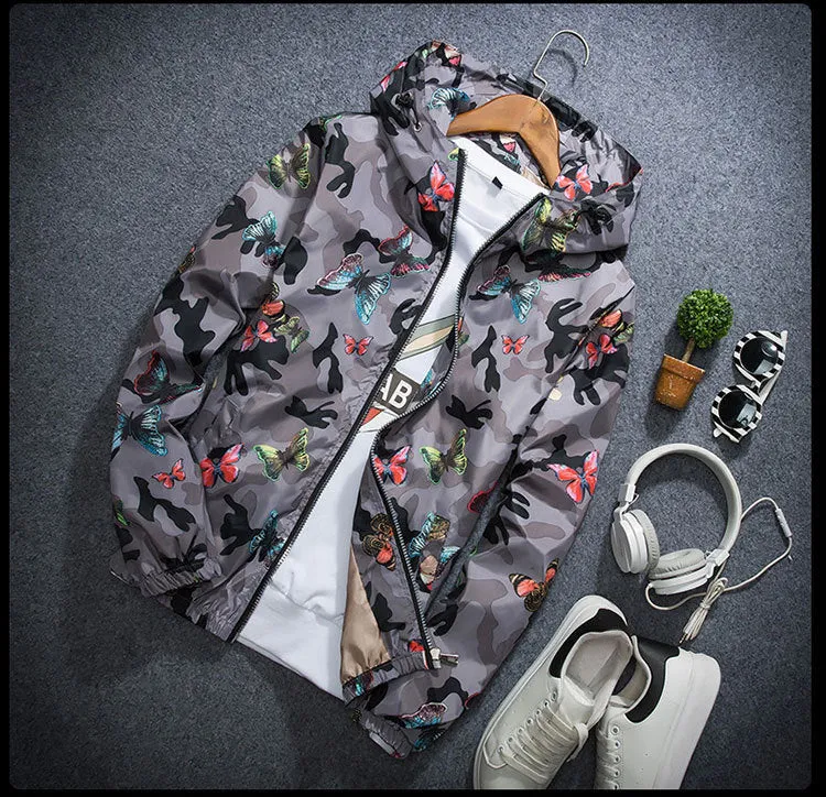 Butterfly Camo Windbreaker