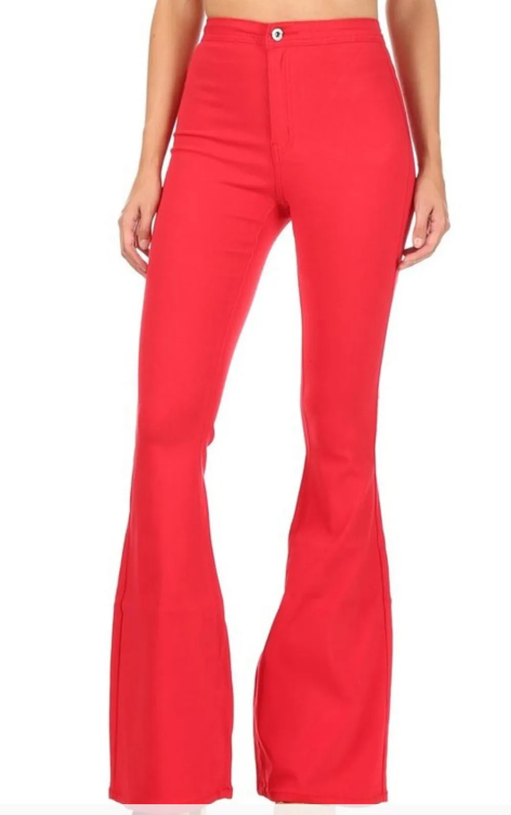 Celeste Red Bell Bottoms