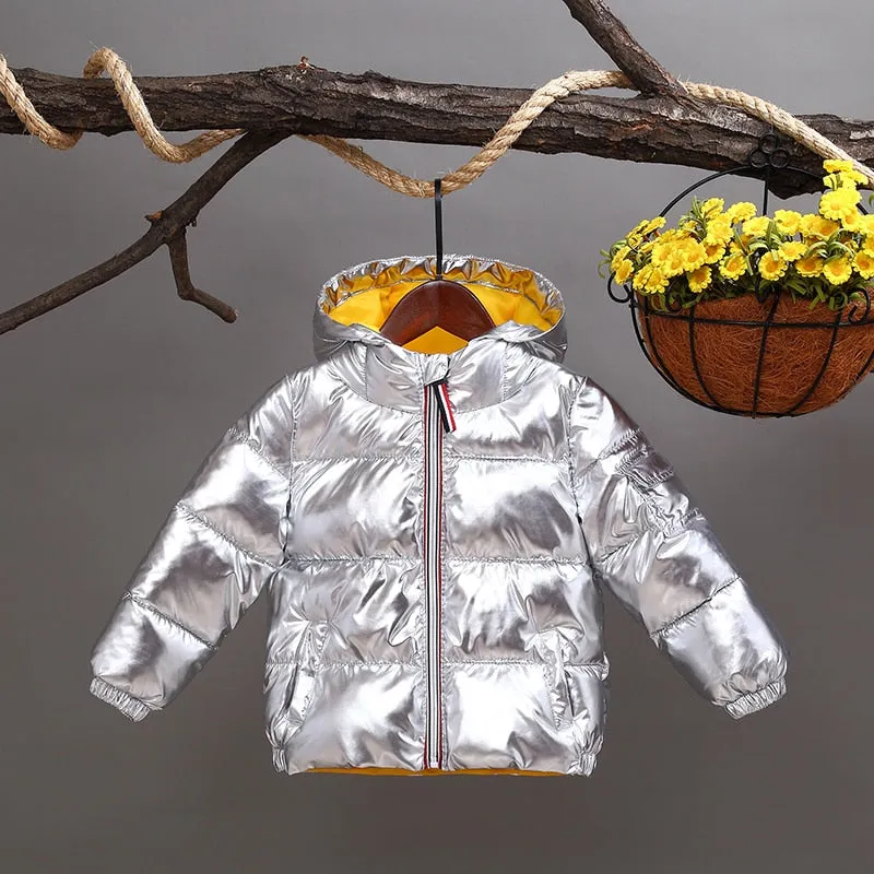 Children Winter Jacket Casual Hooded Coat