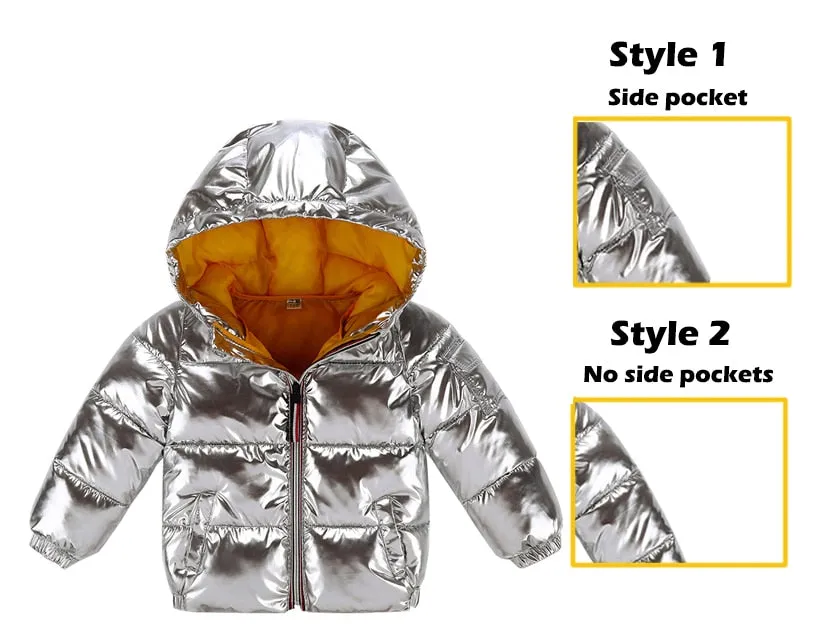 Children Winter Jacket Casual Hooded Coat