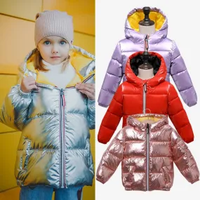 Children Winter Jacket Casual Hooded Coat