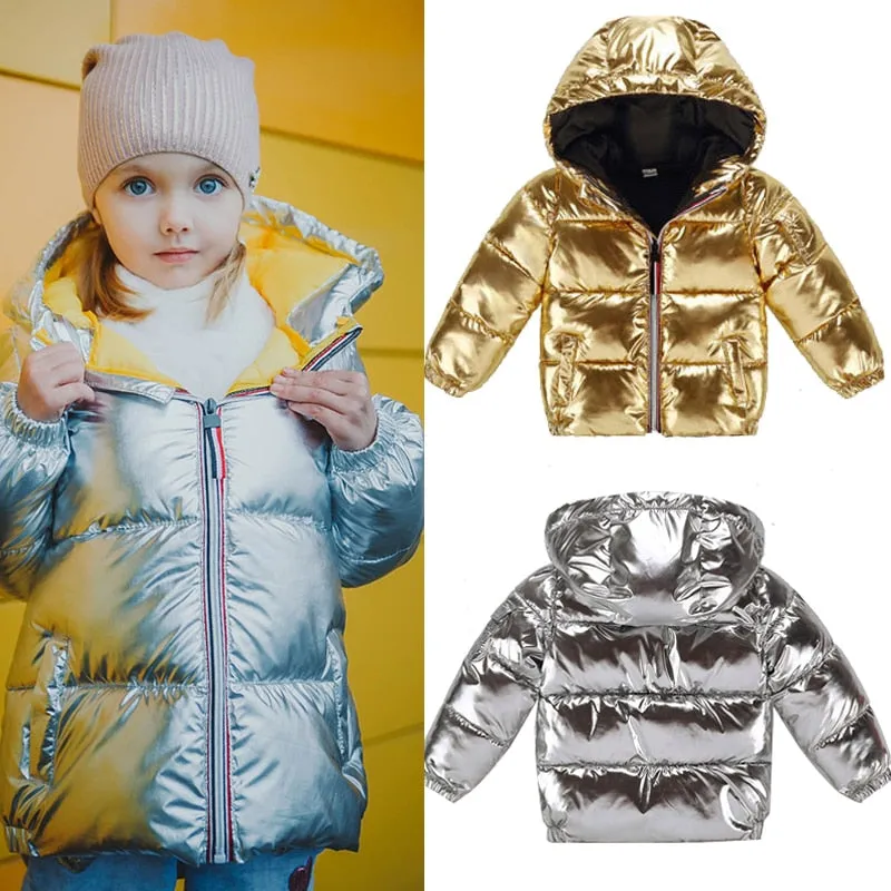 Children Winter Jacket Casual Hooded Coat