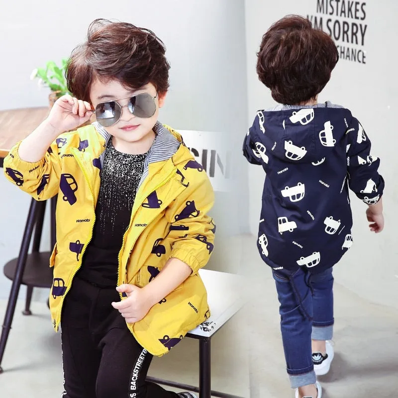 Cute Kids Outerwear Coats Print For Boys&Girls