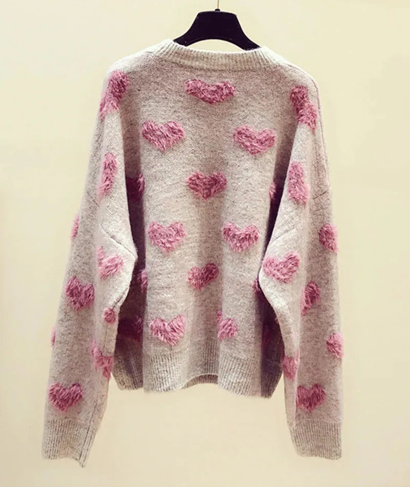 Cute round neck long sleeve sweater      S2545