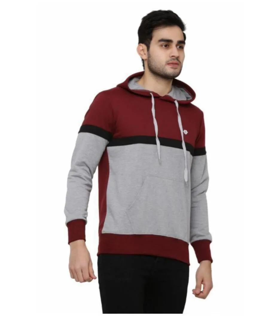 Full Sleeve Solid Men Sweatshirt Multi Color