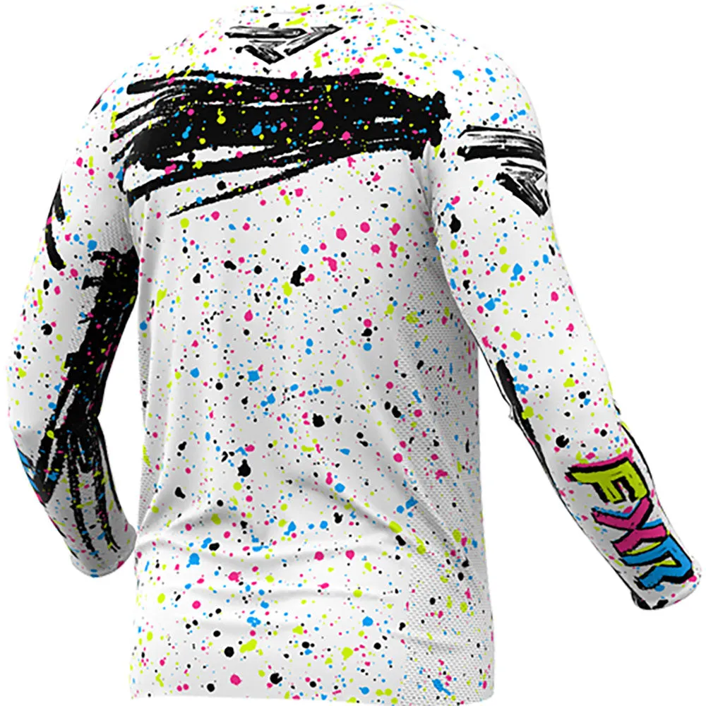 FXR Youth Podium MX Offroad Jersey Jawbreaker White