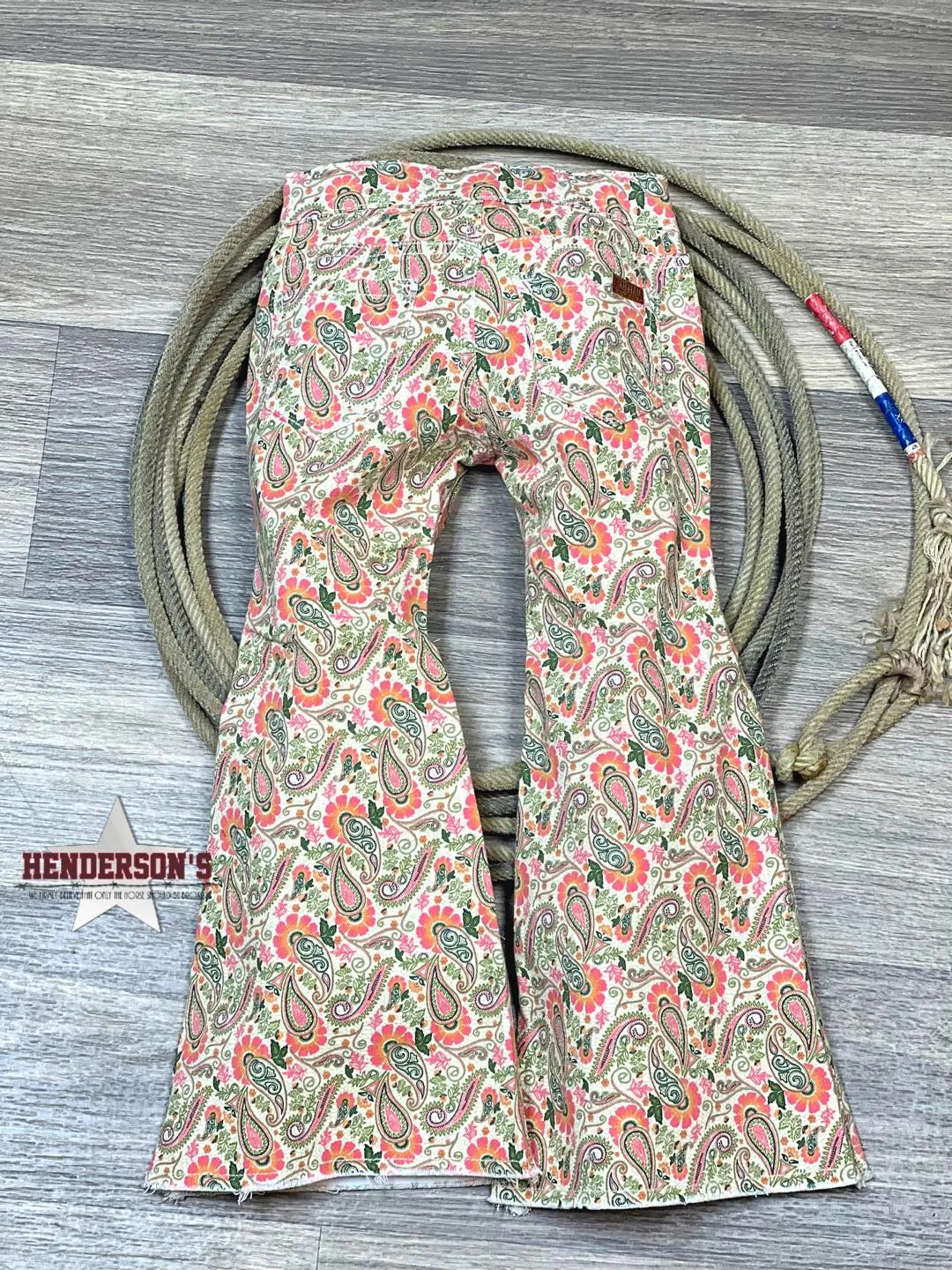 Girl's Paisley Bell Bottoms by Rock & Roll