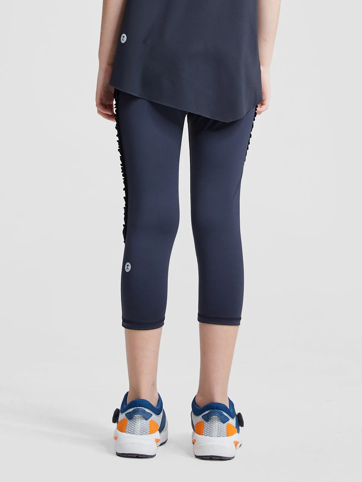 HEAVENLY Rippled Edge Cropped Leggings