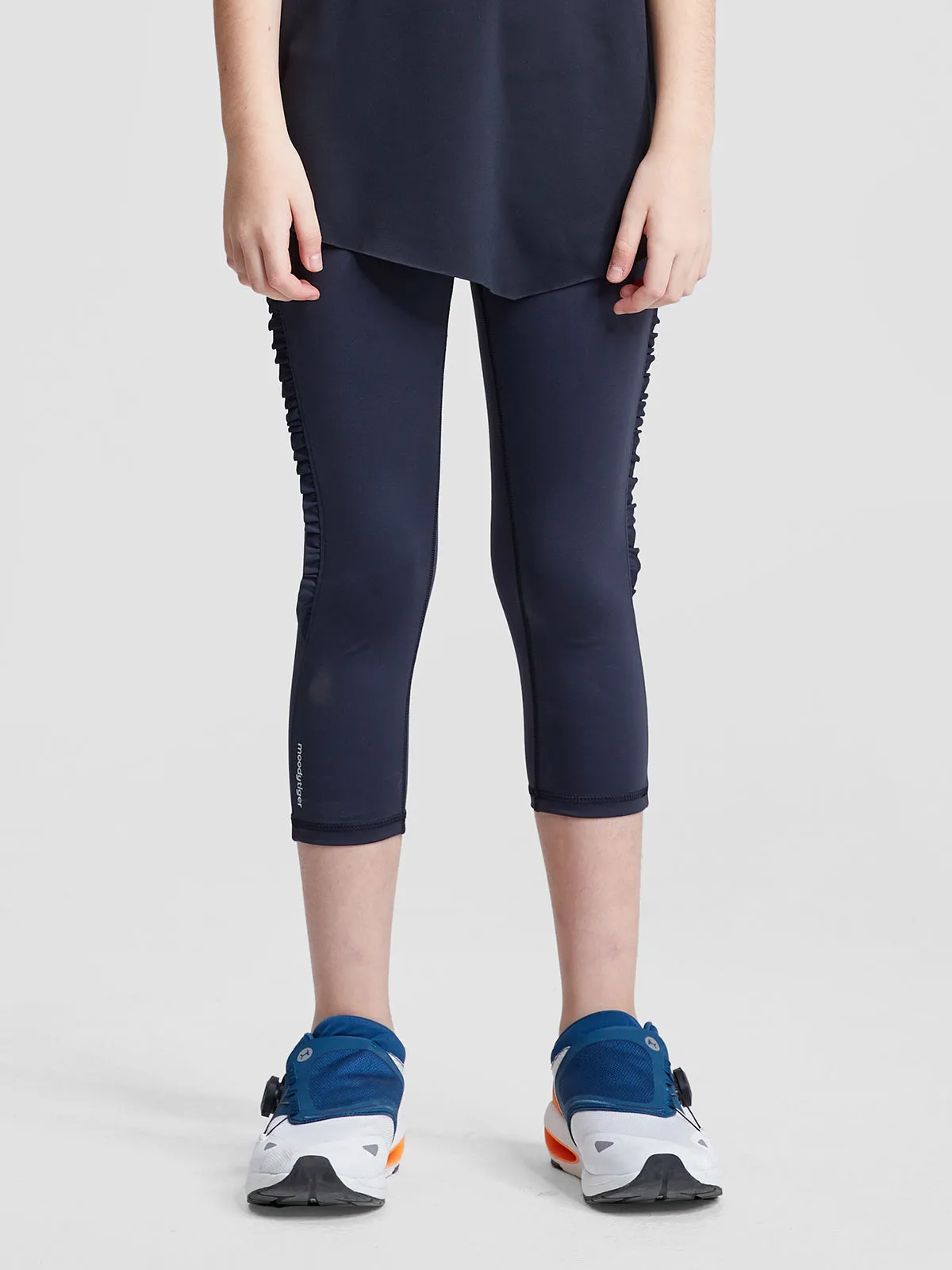 HEAVENLY Rippled Edge Cropped Leggings