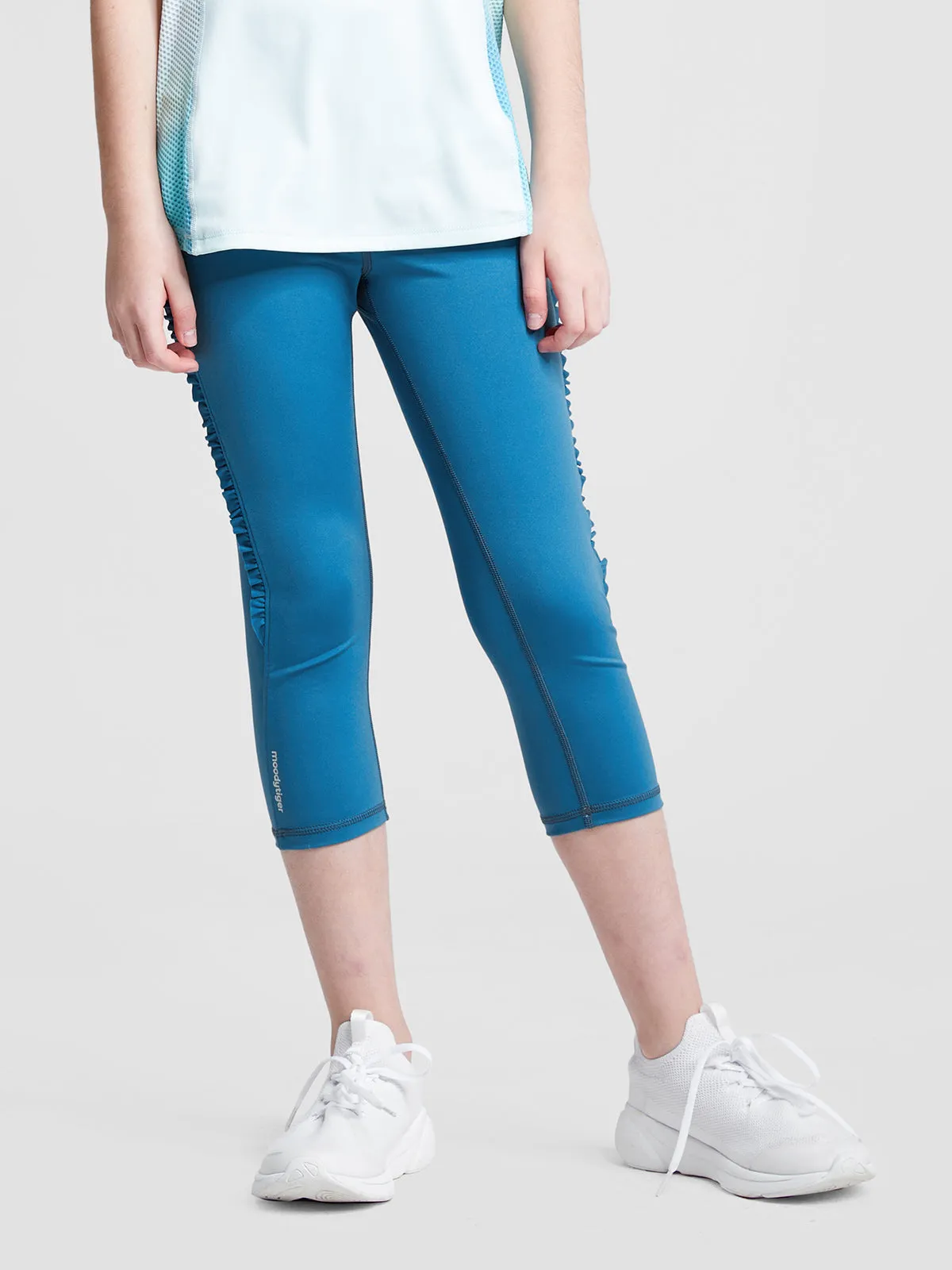 HEAVENLY Rippled Edge Cropped Leggings