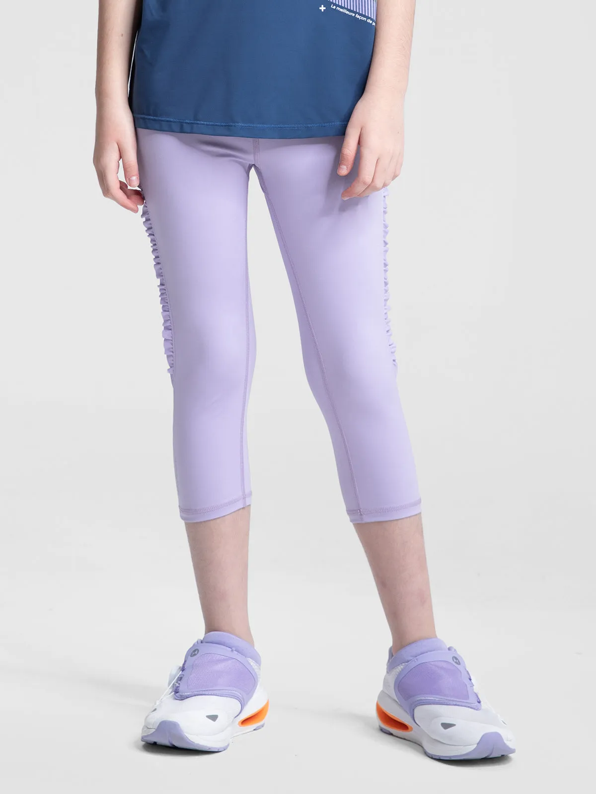 HEAVENLY Rippled Edge Cropped Leggings