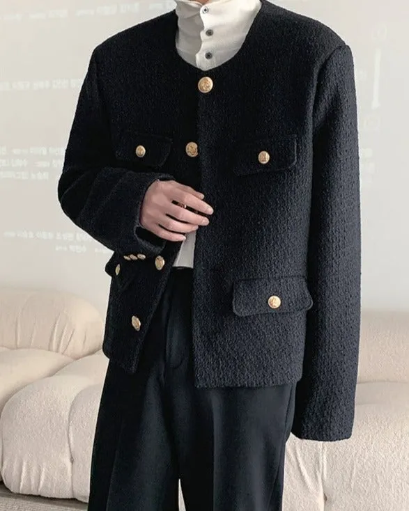 [Korean Style] Black/White Tweed Jackets