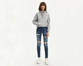 Levis Women's 710 Super Skinny Ripped Jeans - Heads Up