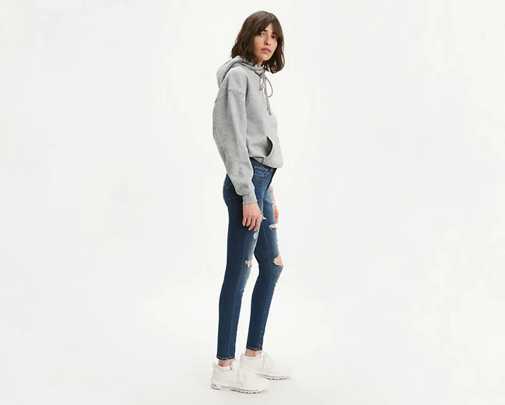 Levis Women's 710 Super Skinny Ripped Jeans - Heads Up