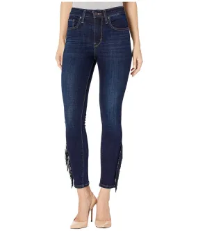 Levis Women's 721 Hi-Rise Fringe Ankle Jeans - Fringe On