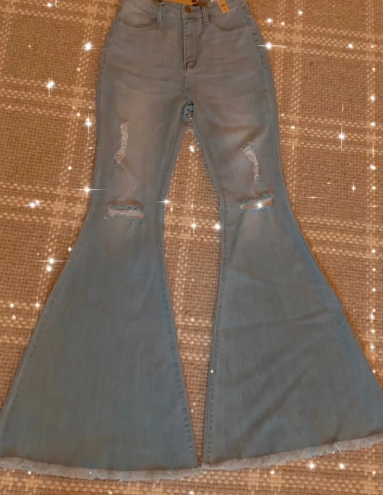 Light Stone Bell Bottoms