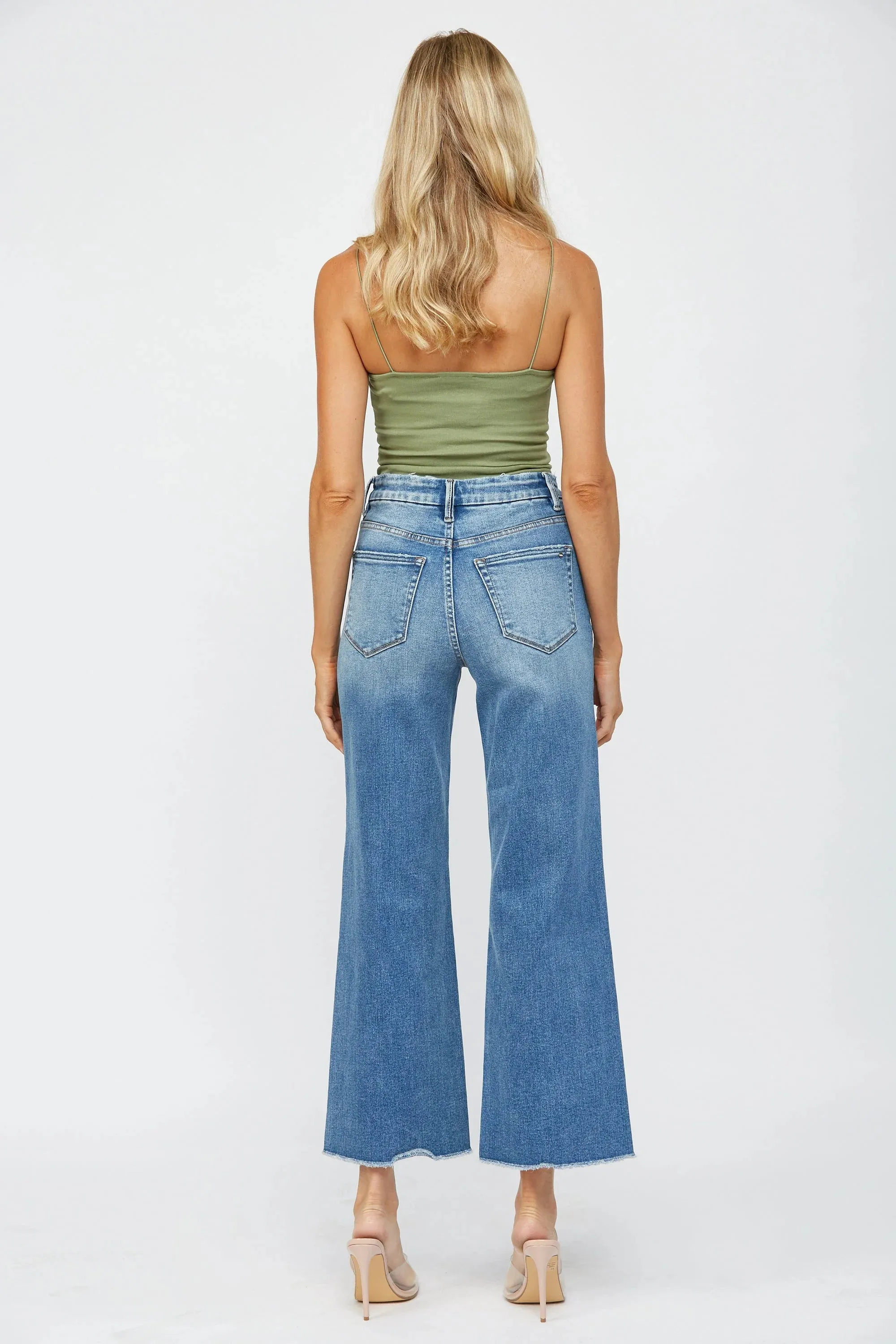 Mica Festival Stretch High-Rise Wide Leg Jeans