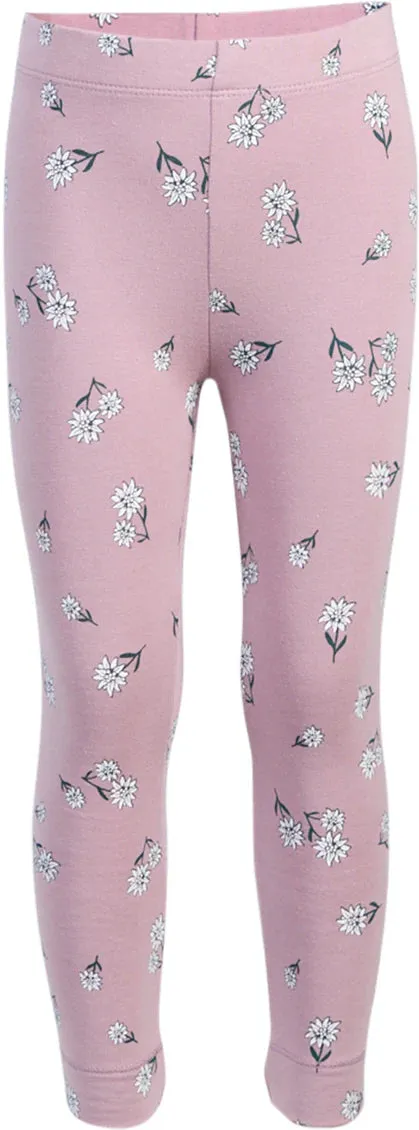 Miles Poinsetta Print on Elderberry Leggings