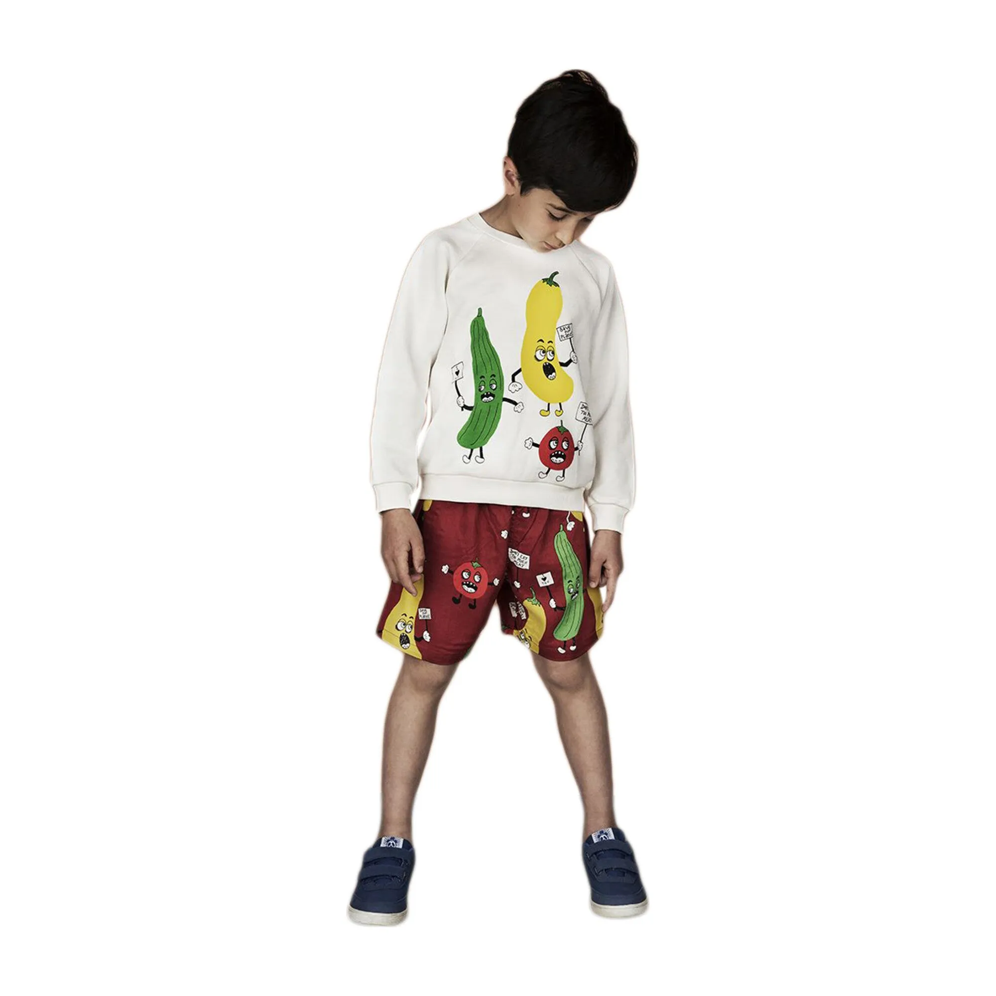 Mini Rodini Kids Veggie Sweatshirt White