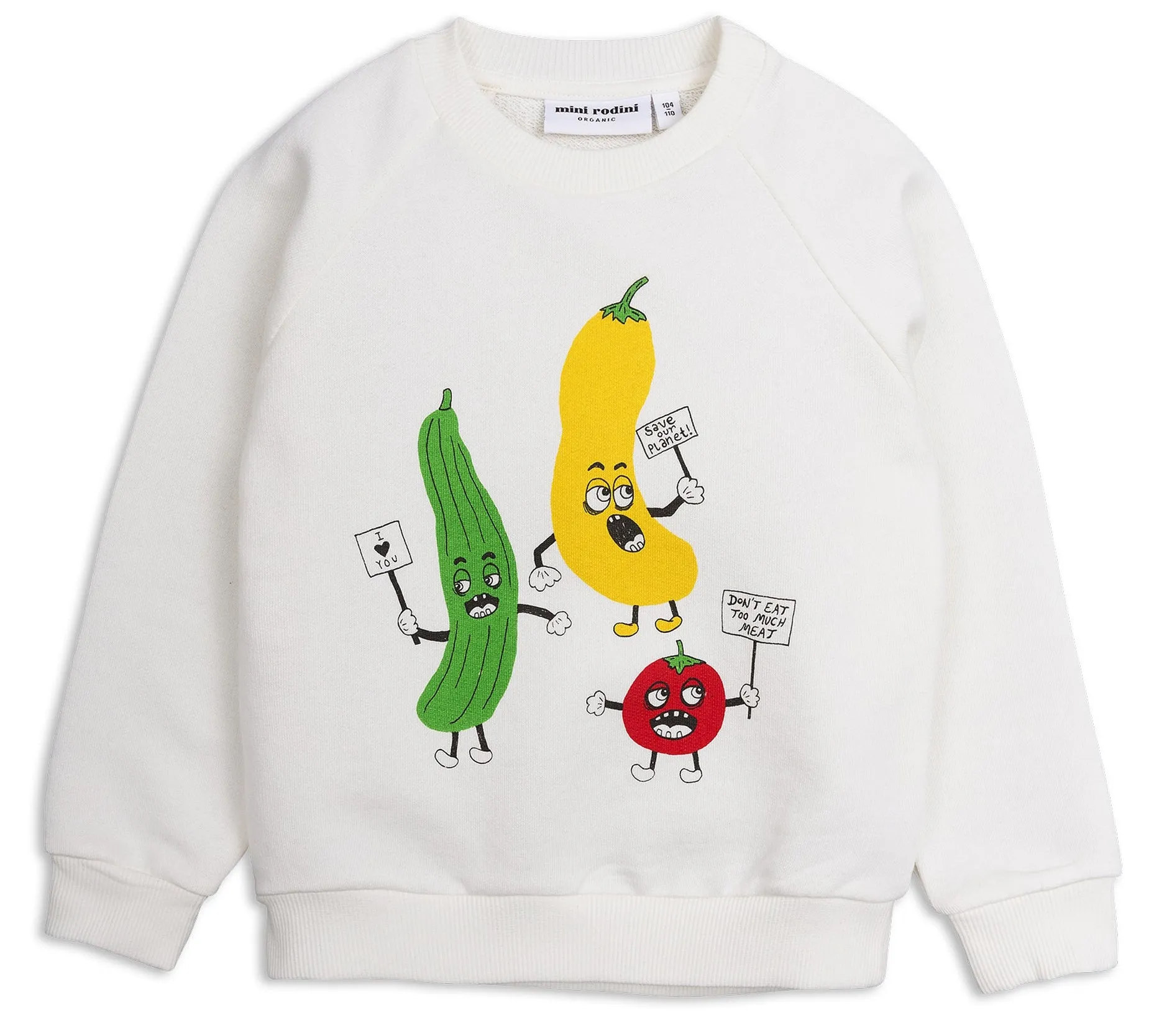 Mini Rodini Kids Veggie Sweatshirt White