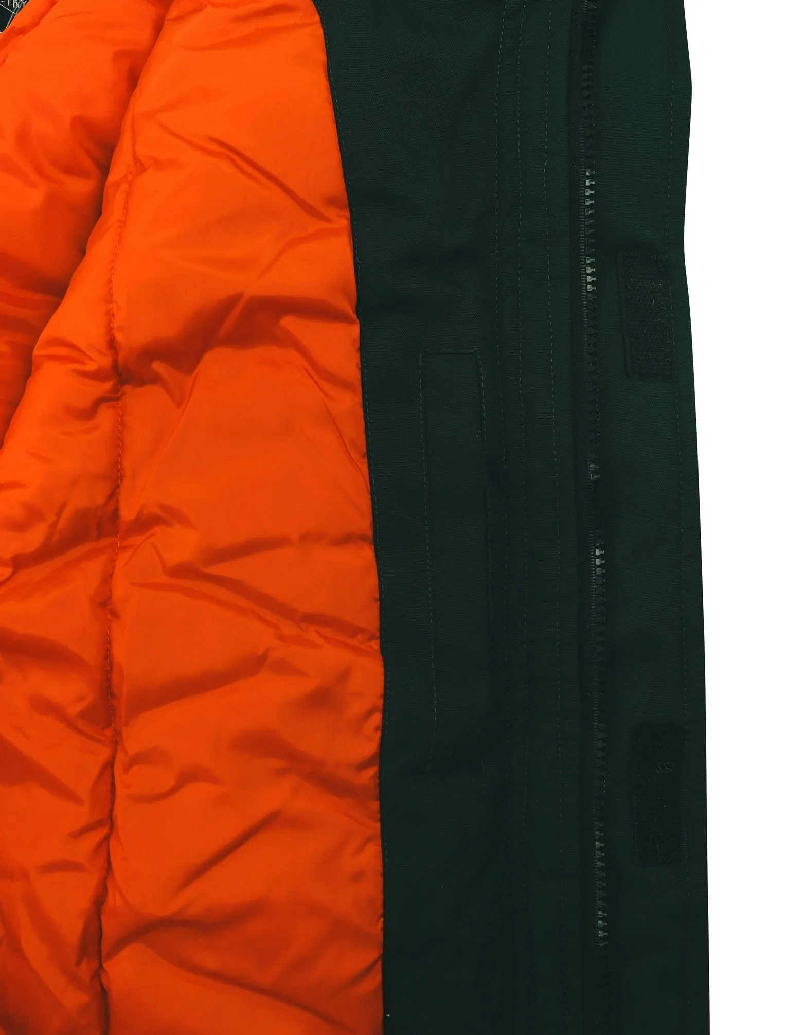 Nolte Utility Parka Coat with Borg Lined Faux Fur Trim Hood in Scarab Green - Tokyo Laundry