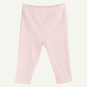 Pale Pink Rib Legging