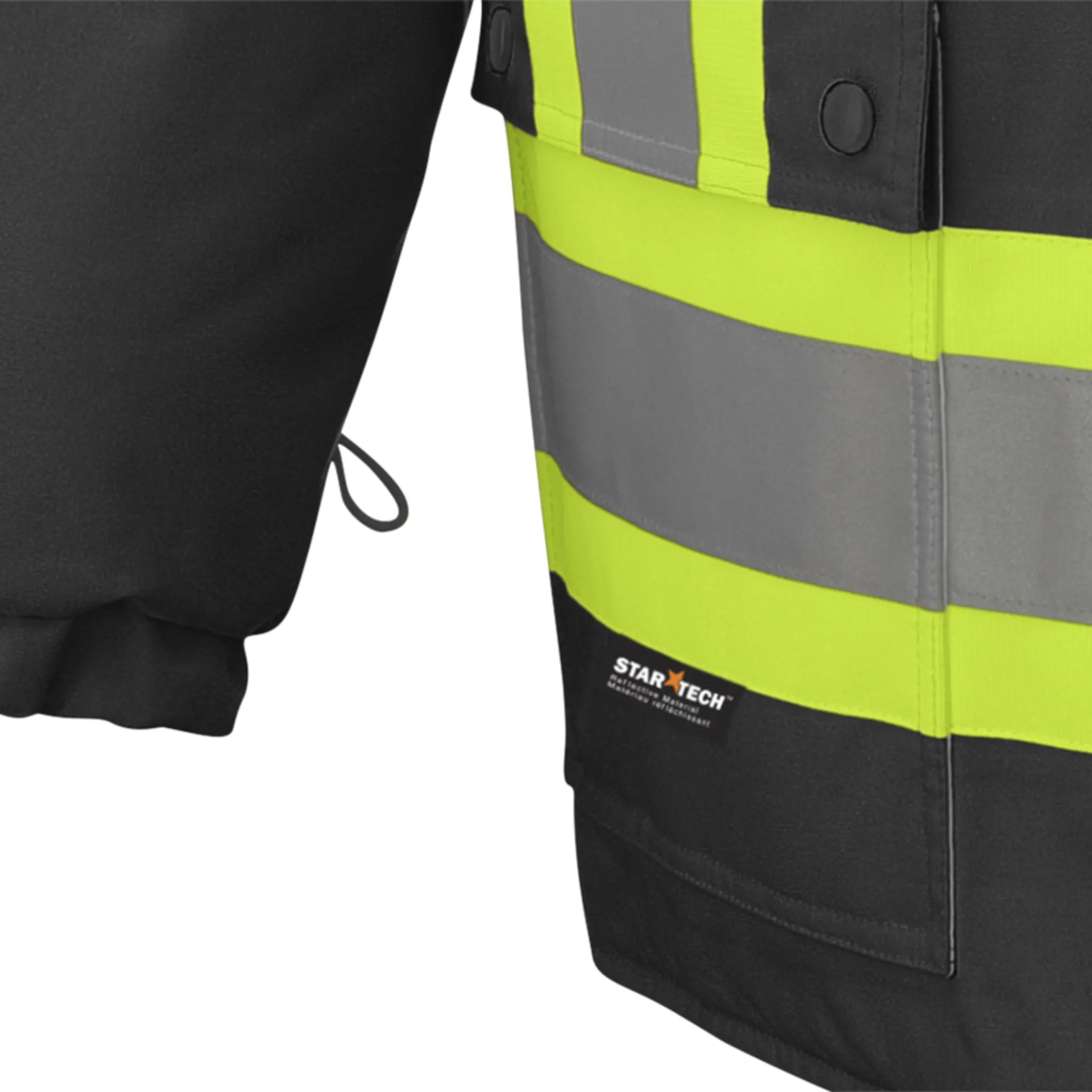 Pioneer Men's Hi Vis Winter Work Parka CSA Poly 6-In-1 Waterproof Reflective | Limited Size Selection