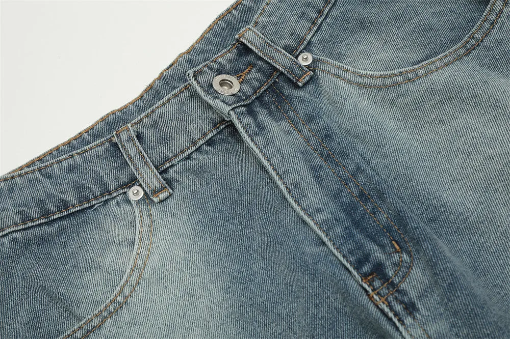 Pocket Flip-down Inside-out Wear Jeans Men