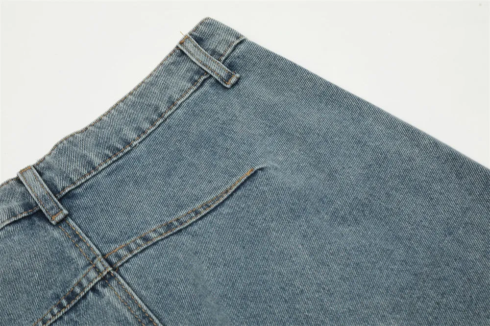 Pocket Flip-down Inside-out Wear Jeans Men