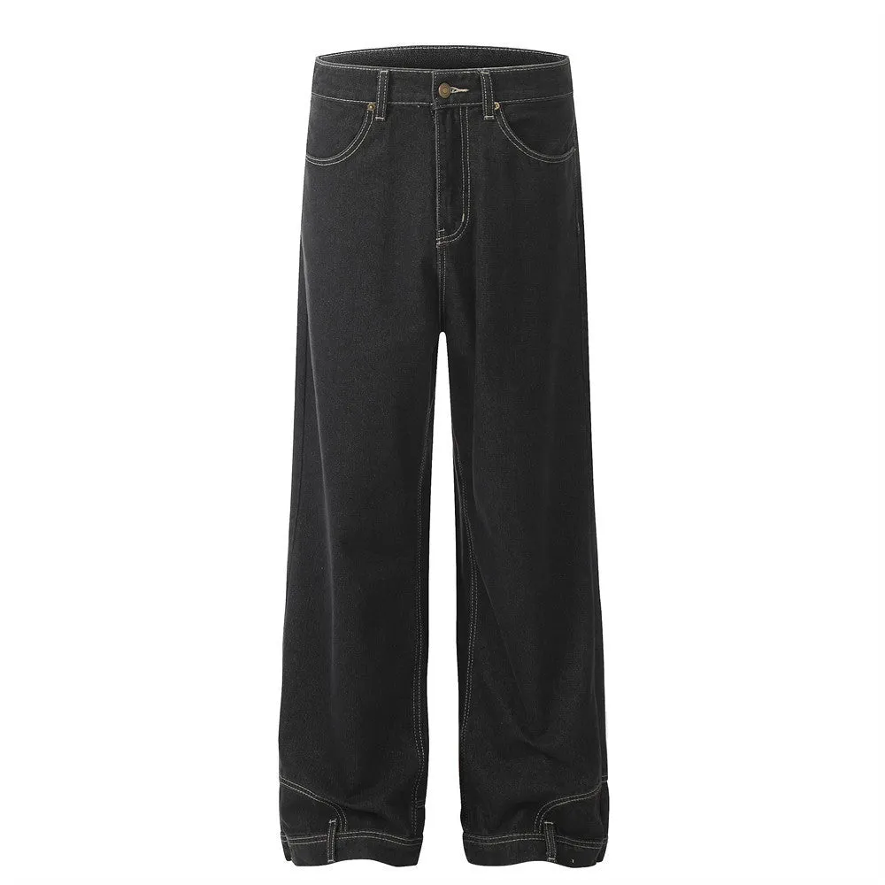 Pocket Flip-down Inside-out Wear Jeans Men