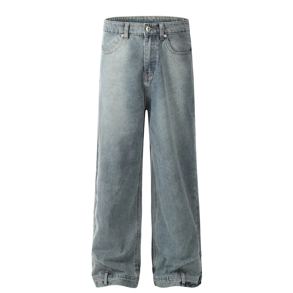 Pocket Flip-down Inside-out Wear Jeans Men