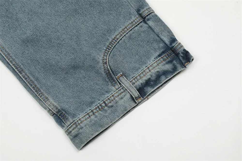 Pocket Flip-down Inside-out Wear Jeans Men