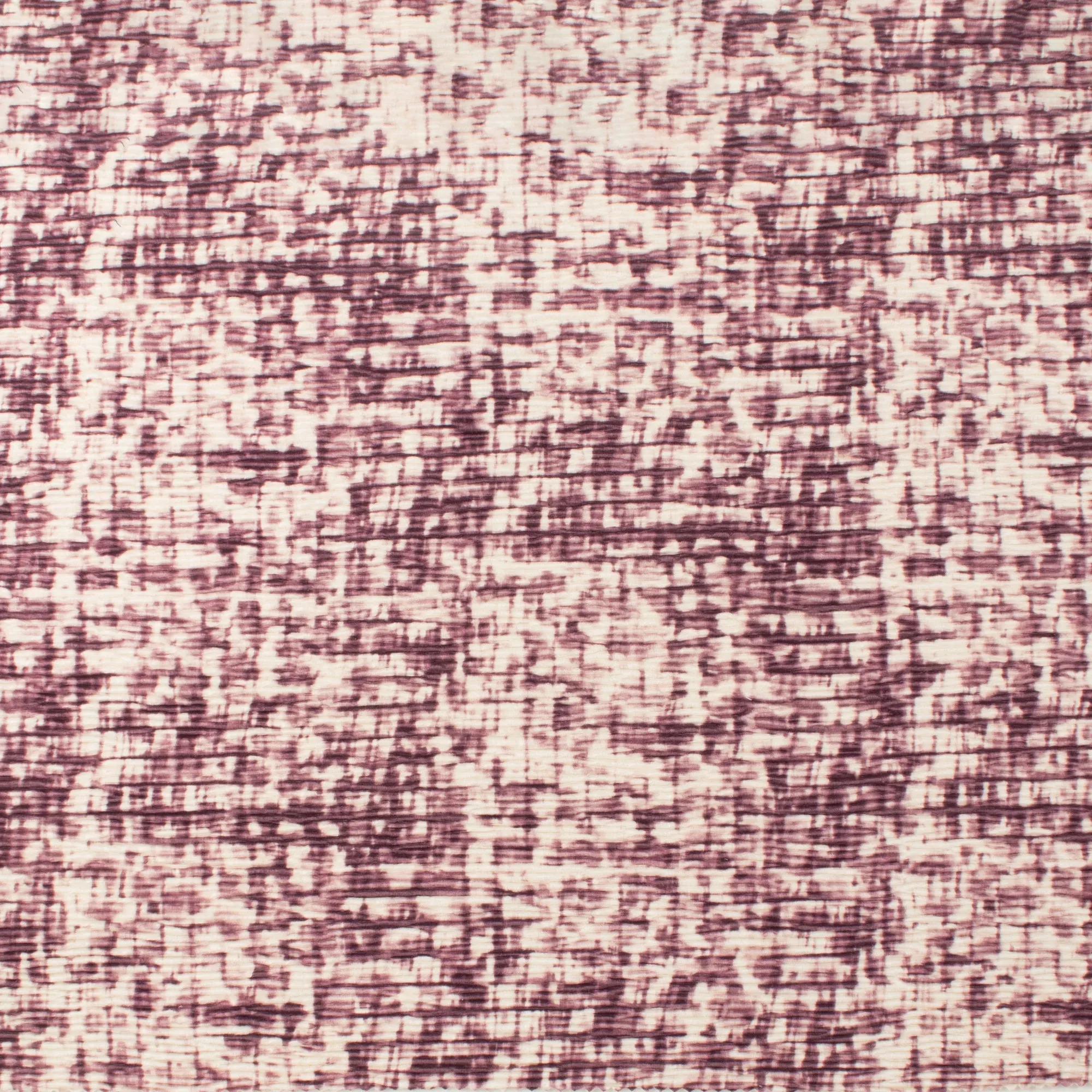 Printed Crinkled Velvet - LOUNGING - 002 - Eggplant