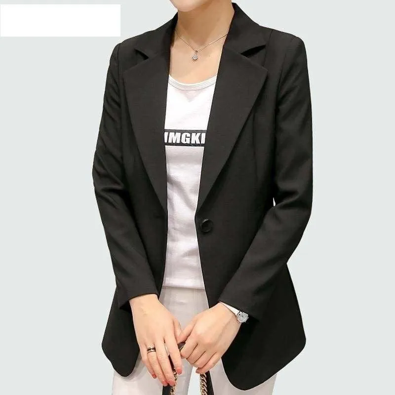 Single Button Blazer Jackets