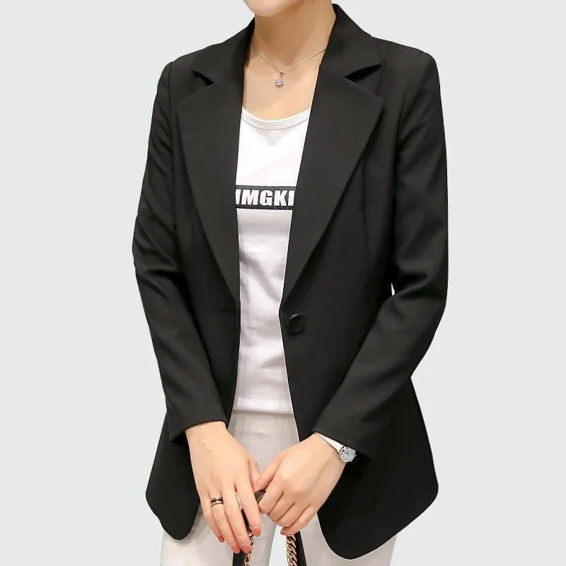 Single Button Blazer Jackets