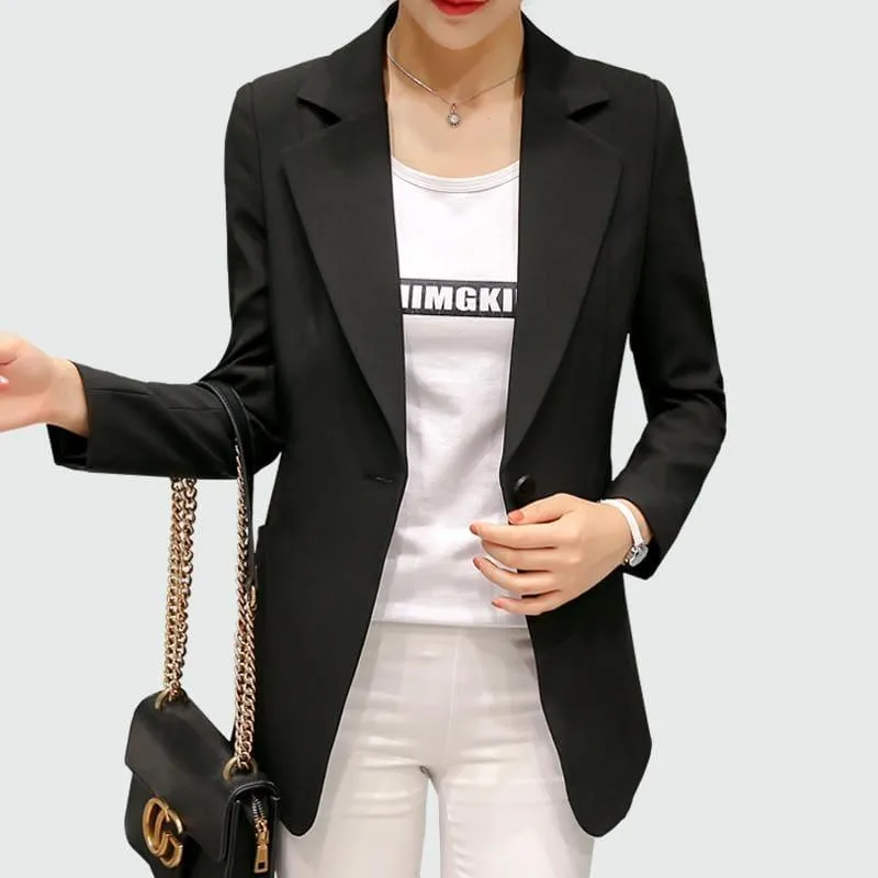 Single Button Blazer Jackets