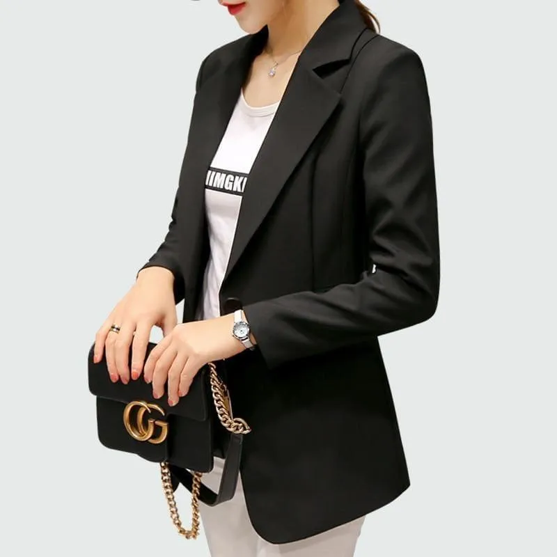 Single Button Blazer Jackets