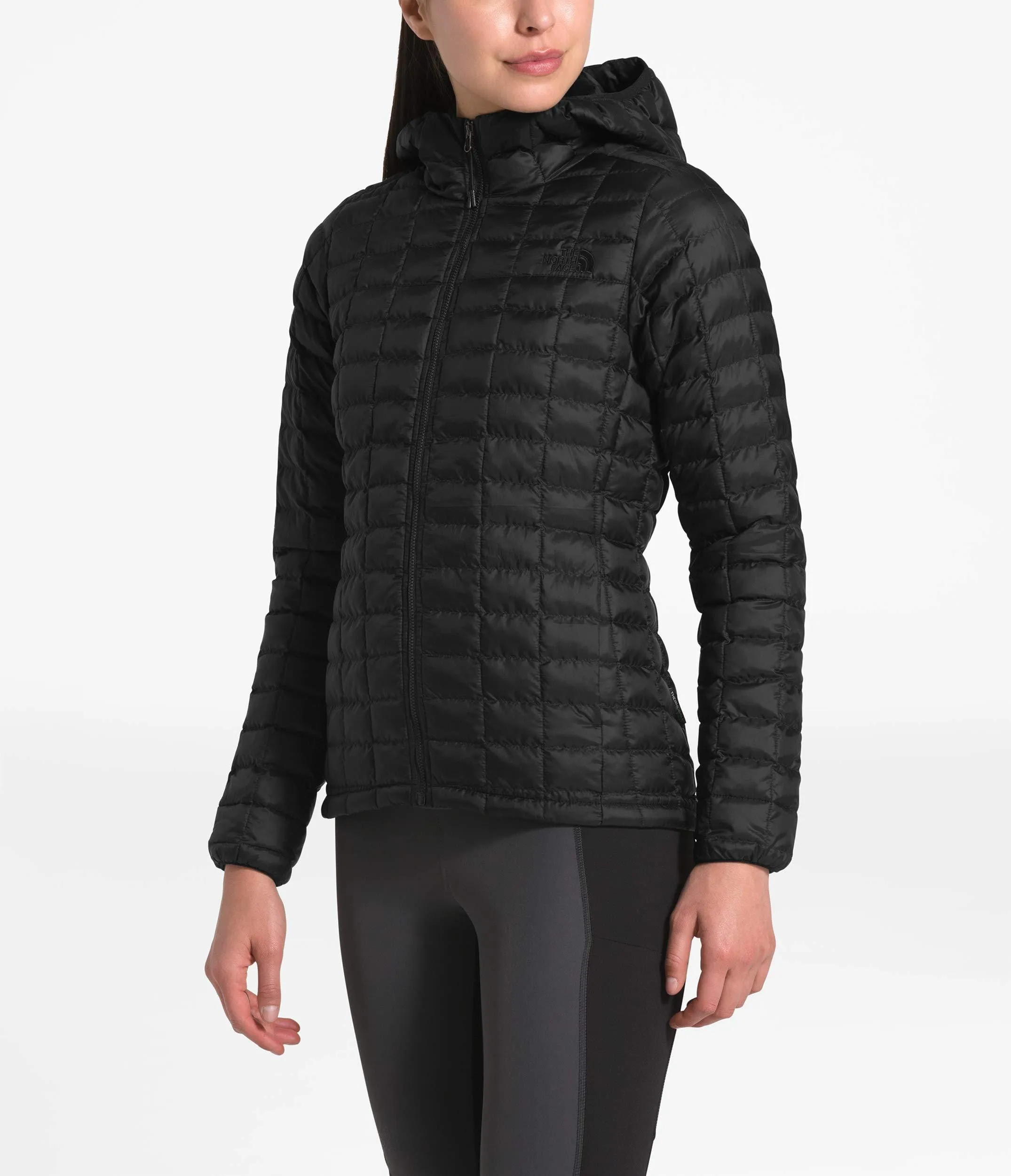 The North Face Women's Thermoball Eco Hooded Jacket, TNF Black Matte, Medium